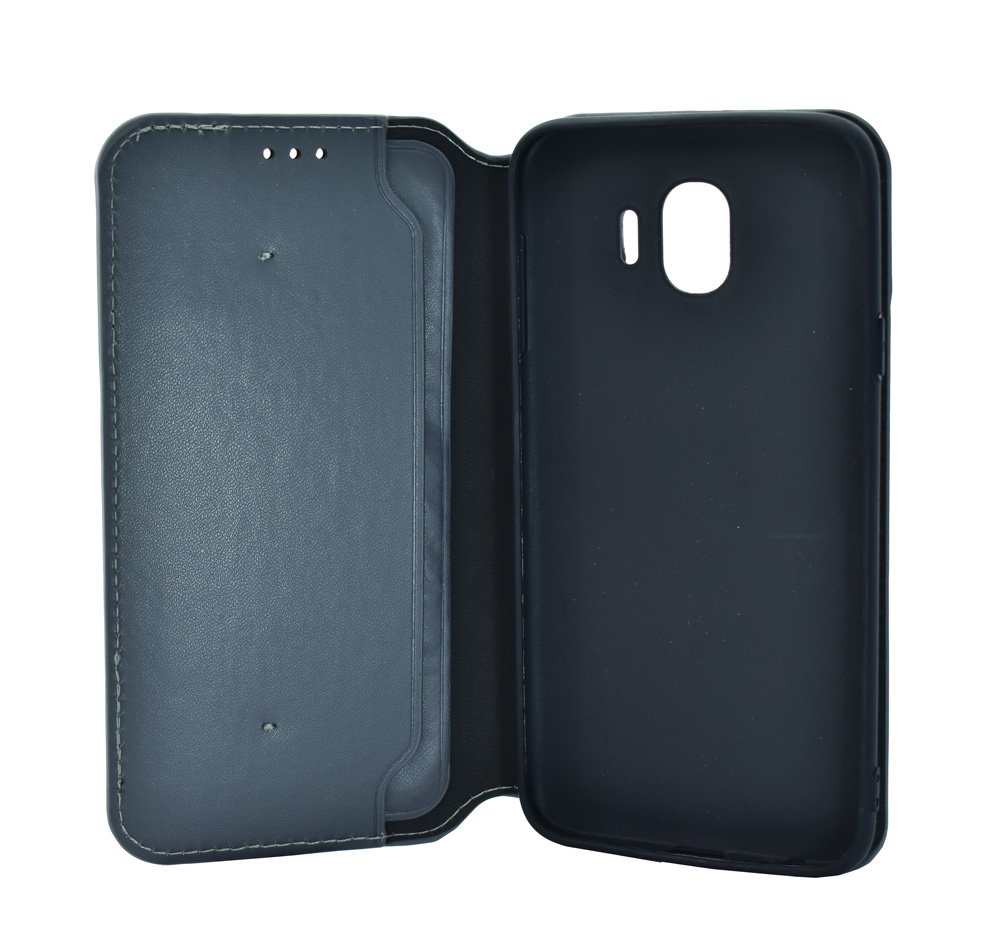 POWERTECH Θήκη Slim Leather για Samsung J4 2018, γκρι 1056 - Image 3