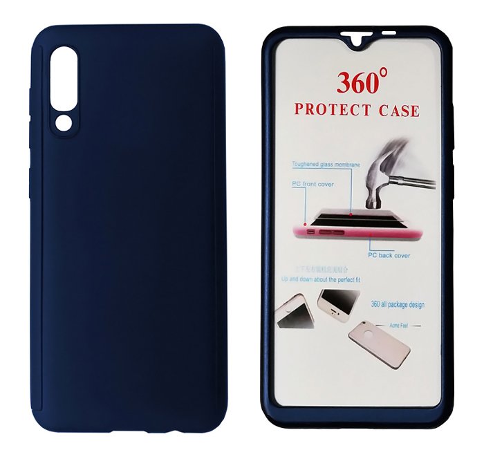 POWERTECH Θήκη Body 360° με Tempered Glass για Xiaomi i 9, μπλε 1340