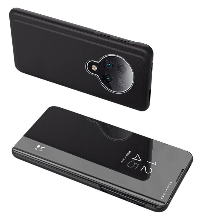 POWERTECH θήκη Clear view , Xiaomi Poco F2 Pro, μαύρη 1919