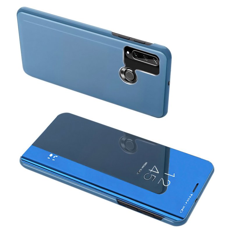 POWERTECH θήκη Clear view , Huawei Y6p, μπλε 1923