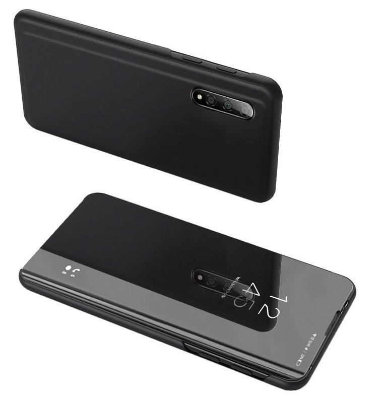 POWERTECH θήκη Clear view  για Xiaomi Mi 9, μαύρο 2806