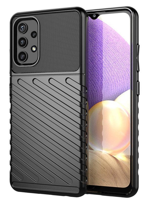 POWERTECH Θήκη Thunder  για Samsung A72 5G, μαύρη 3021