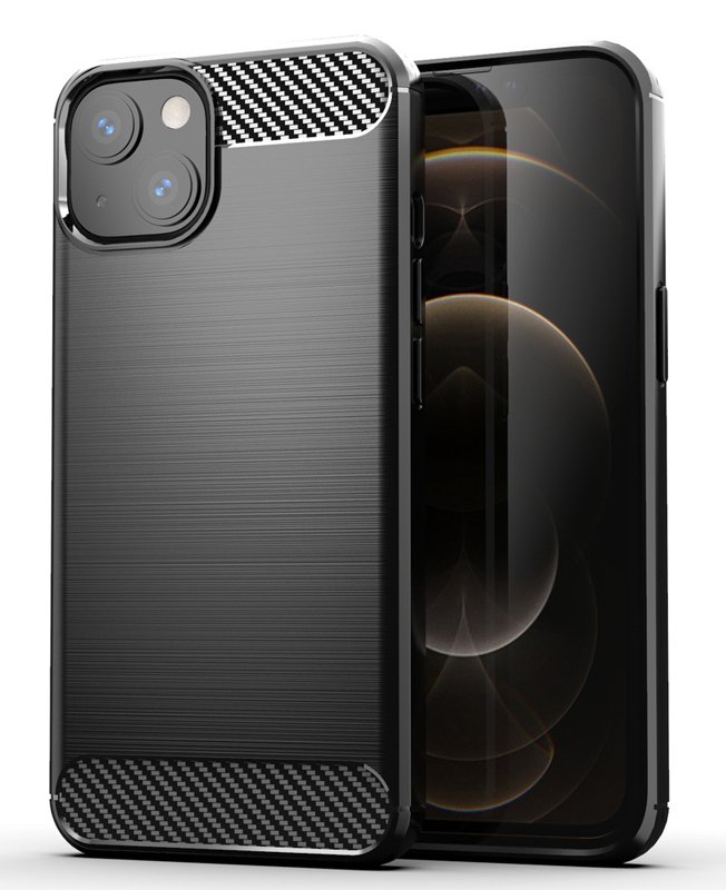 POWERTECH Θήκη Carbon  για iPhone 13 mini, μαύρη 3110
