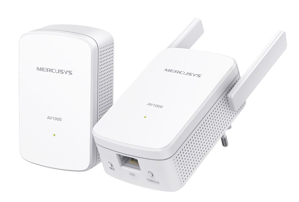MERCUSYS Powerline Extender Kit, AV1000 Gigabit, WiFi, Ver: 1.0 2107