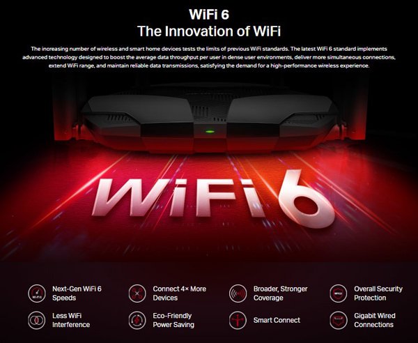 MERCUSYS router , Wi-Fi 6, 1800Mbps AX1800, Dual Band, Ver. 1.0 3544 - Image 2