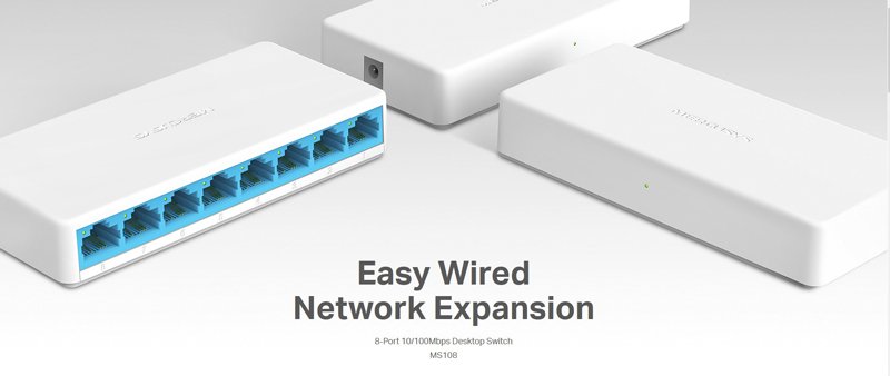 MERCUSYS Desktop Switch , 8x 10/100 Mbps, Ver. 2 1516 - Image 2