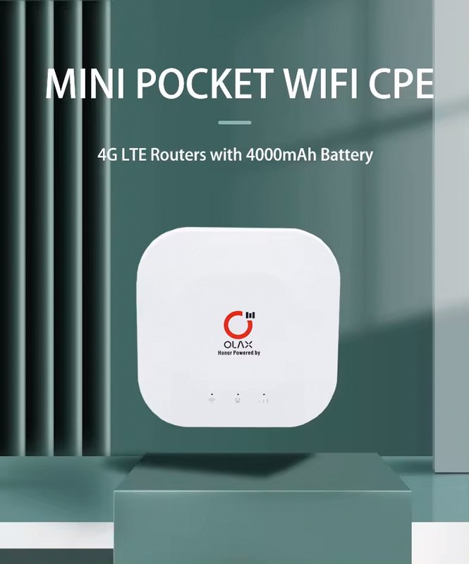 OLAX router , 4G LTE, WiFi 150 Mbps, 4000mAh 7125 - Image 2