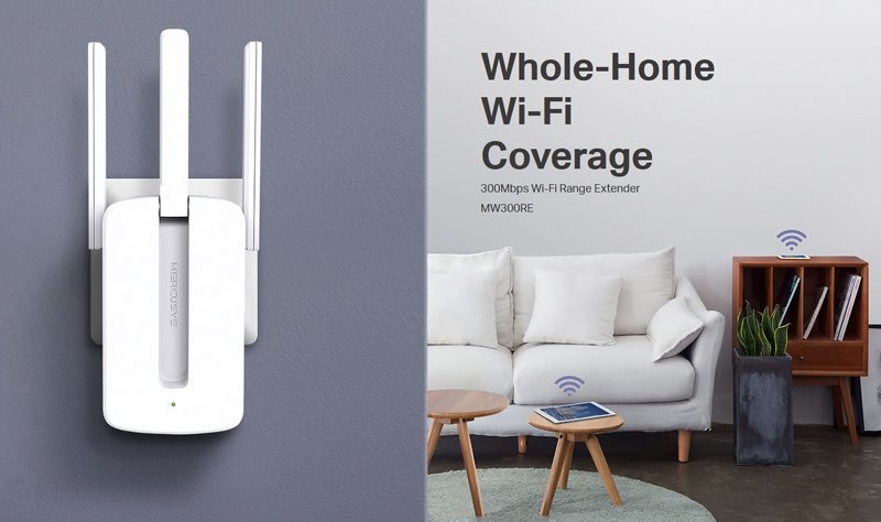 MERCUSYS Wi-Fi Range Extender , 300Mbps, MIMO, Ver. 4 1510 - Image 4