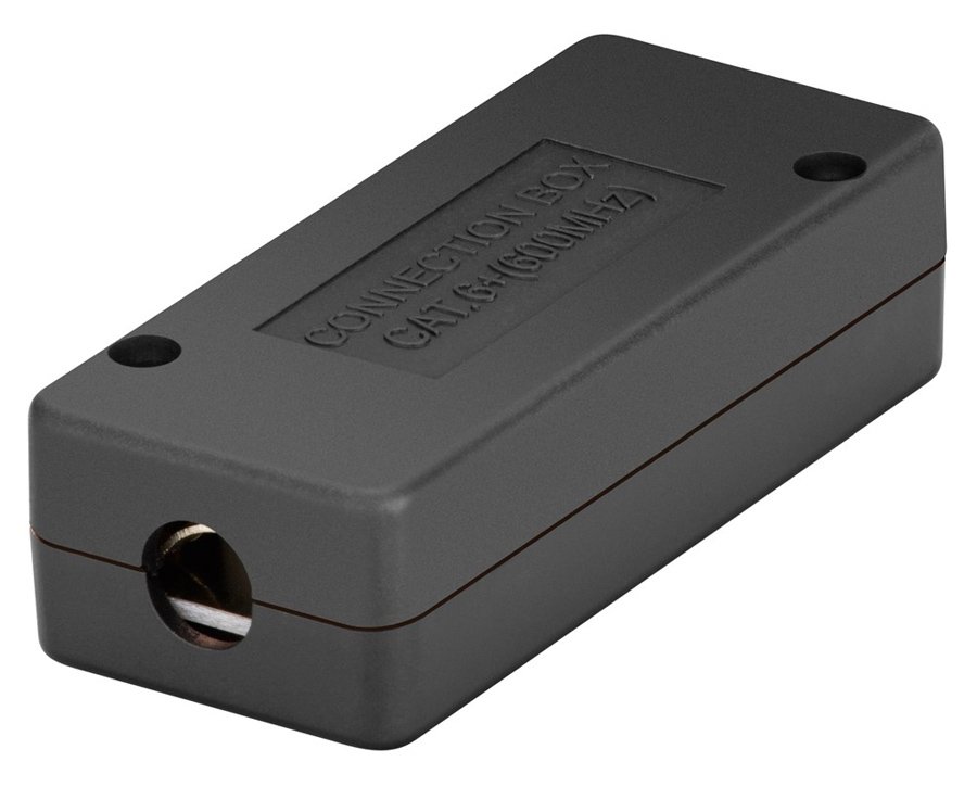 POWERTECH κυτίο σύνδεσης καλωδίων δικτύου NETW-0051, CAT 6/CAT 7, 600MHz, μαύρο