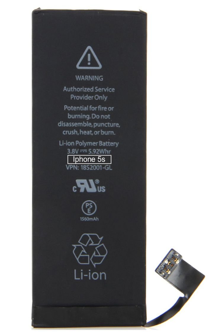 High Copy Μπαταρία για ihone 5S, Li-ion 1560mAh 540
