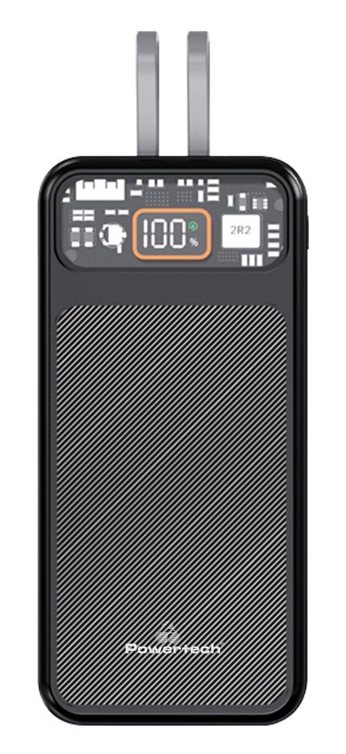 power bank me kalodia kai othoni PT-1135 10000mAh, 22.5W, mayro 5001 - 10000mAh