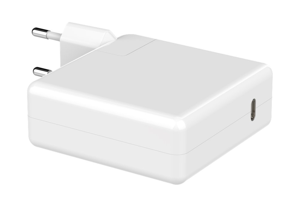 POWERTECH Φορτιστής laptop για Apple, USB Type-C PD, 61W, λευκό 1002 - Image 2