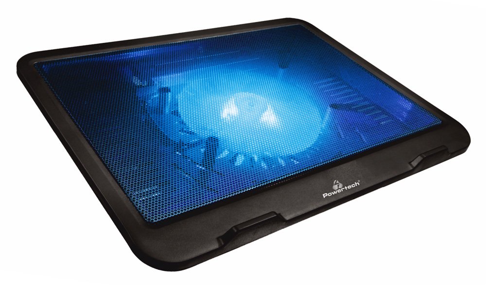 POWERTECH Βάση & ψύξη laptop  έως 15.6", 125mm fan, LED, μαύρο 1064