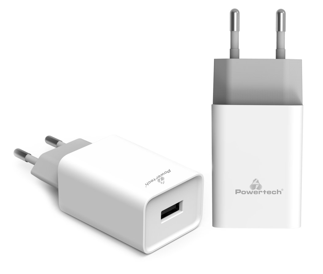 POWERTECH φορτιστής τοίχου , USB QC 3.0, 20W, 4A, λευκός 1328