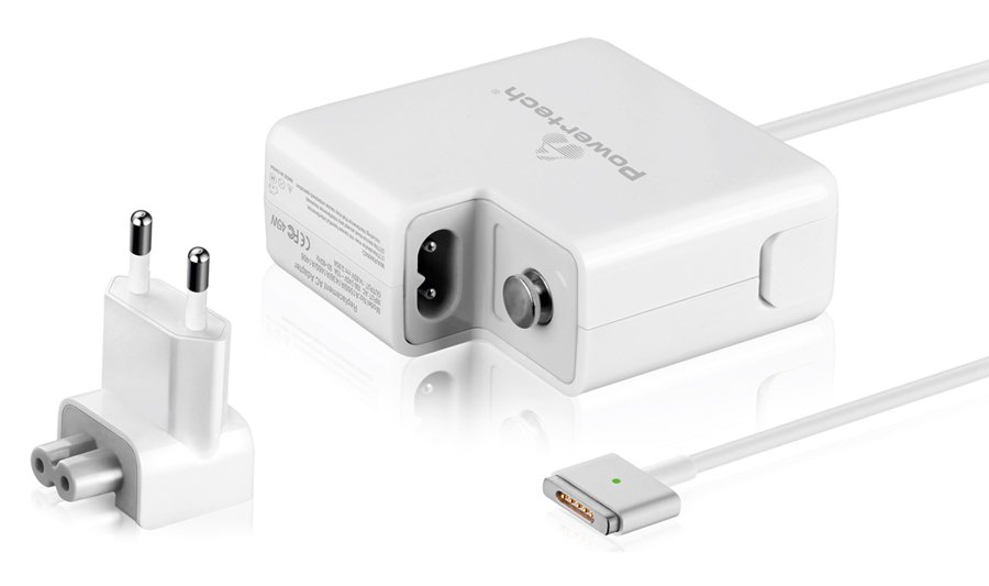 POWERTECH τροφοδοτικό laptop  για Apple Macbooks, 45W, λευκό 1484