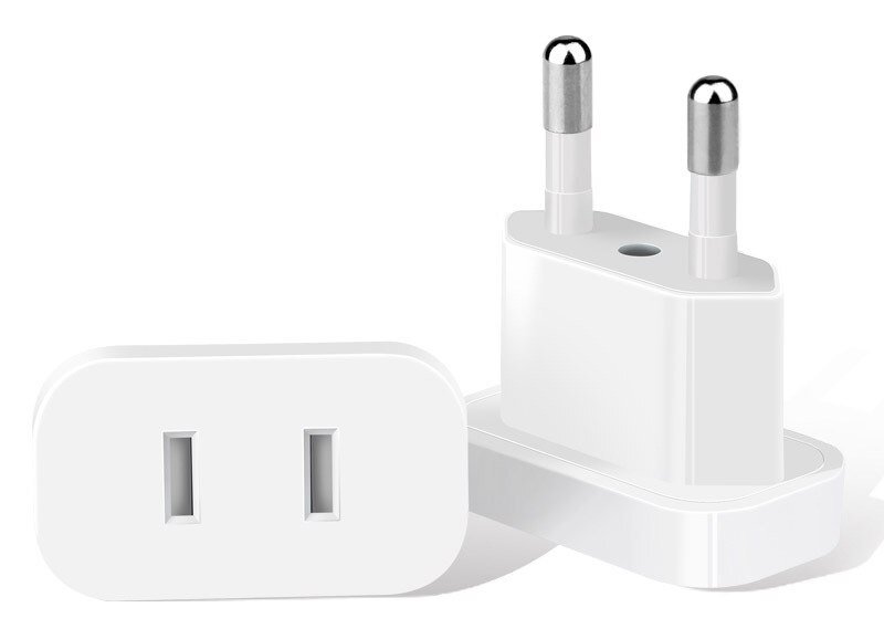 POWERTECH αντάπτορας πρίζας US σε EU , με ασφάλεια, 4.8mm, λευκός 2015