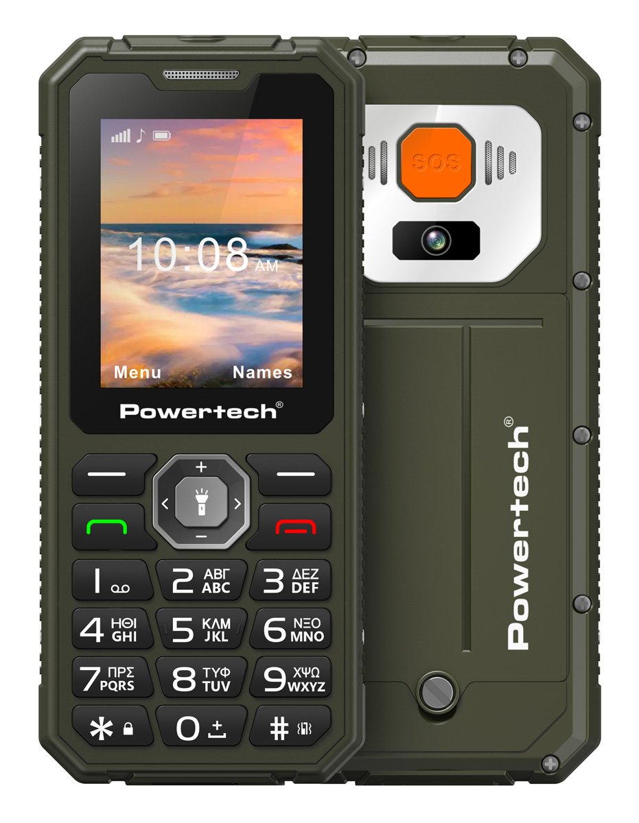 OWERTECH kinito tilefono Sentry Armor, dual SIM, pliktro SOS, 4G, I67, chaki Chaki 2