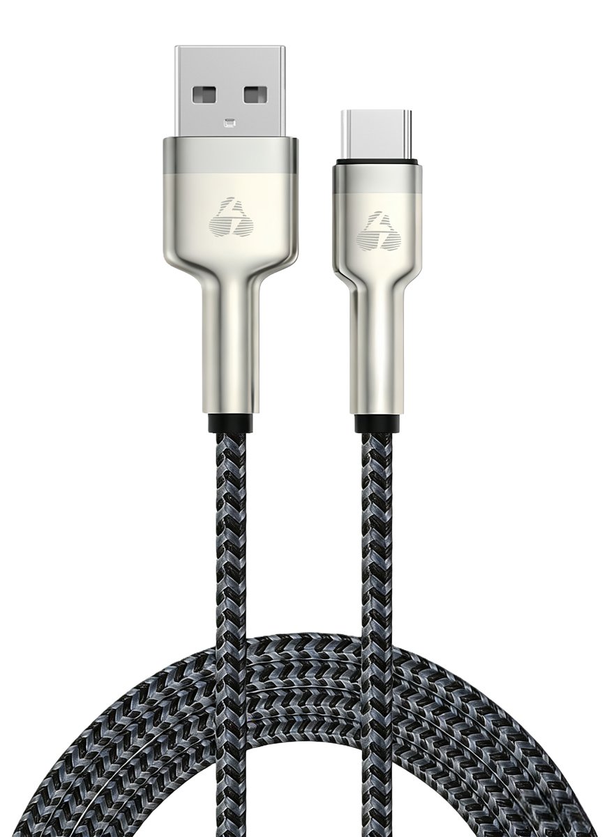 POWERTECH καλώδιο USB-C σε USB PTR-0199, PD 60W, 480Mbps, 1m, μαύρο/γκρι