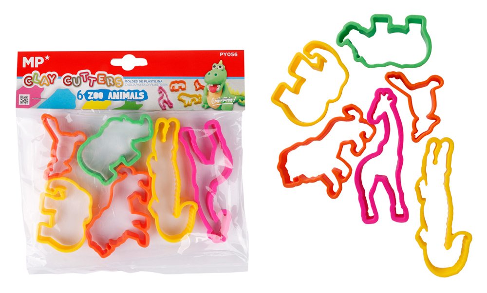 set kaloypia plastelinis, zoo animals, 3+ eton, 6tmch Plastelini 1