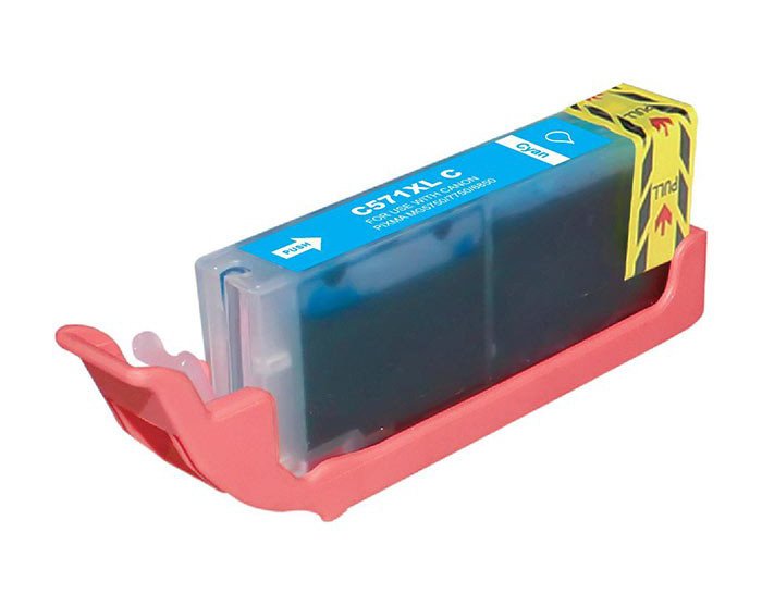 Symvato Inkjet gia CANON, 571 XL, 12.2ml, kyano 758 571 XL 1