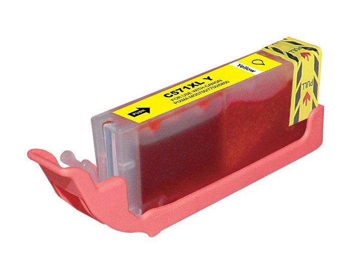 Symvato Inkjet gia CANON, 571 XL, 12.2ml, kitrino 760 571 XL 1