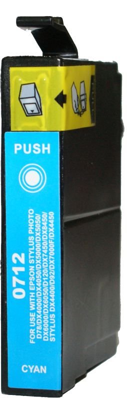 Symvato InkJet gia Epson No 712, 13ml, kyano 271 Seira 7 1