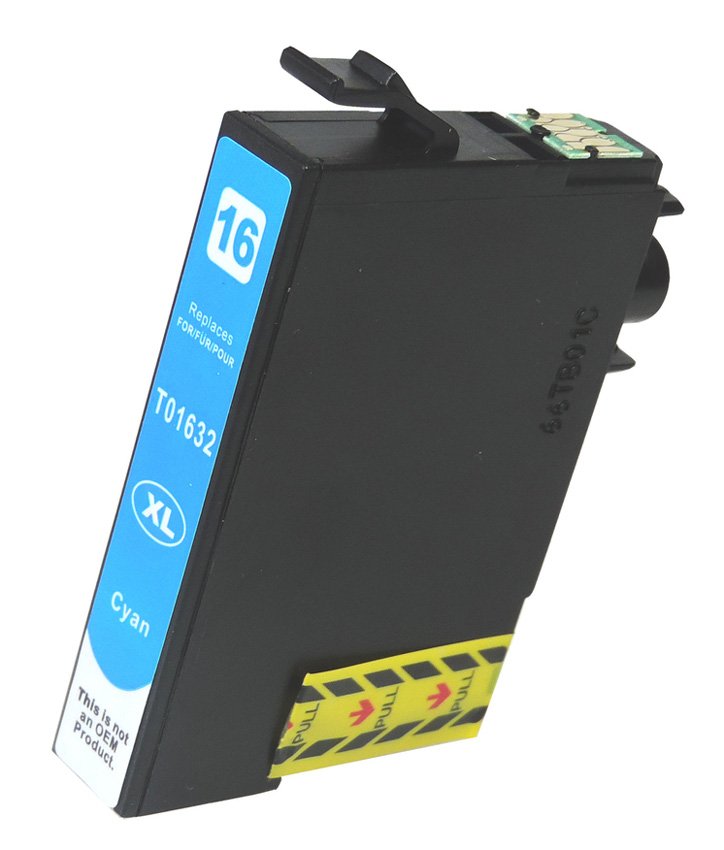 Συμβατό Inkjet για Epson, T1632, 11.6ml, κυανό 907