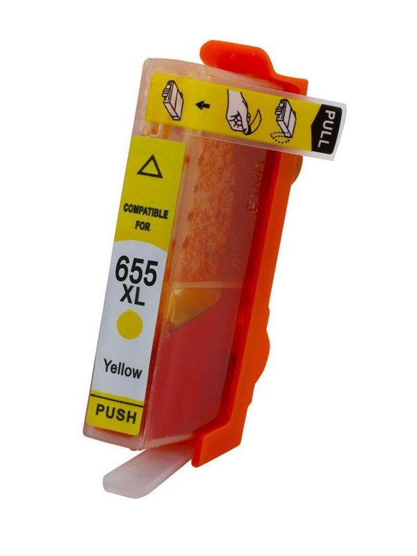 Συμβατό Inkjet για HP, 655, 14.6ml, κίτρινο 671