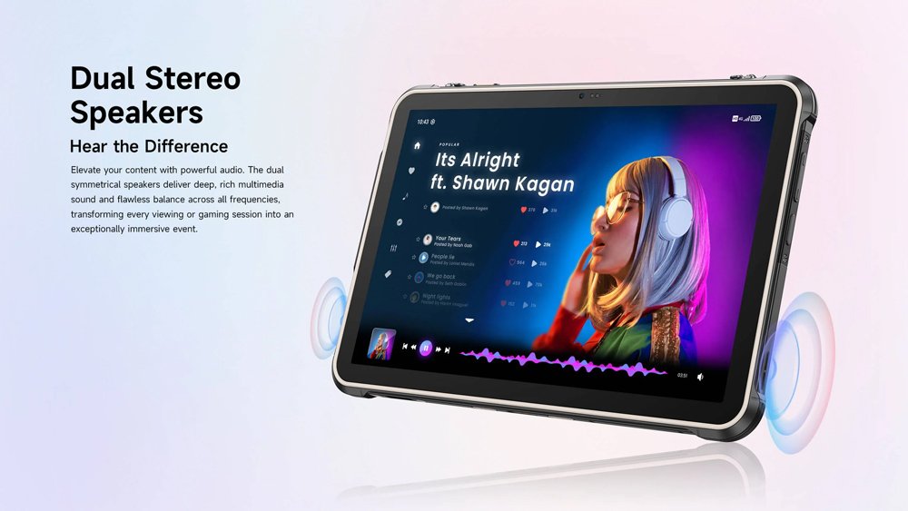 tablet ugKing Pad 2 Pro, 10.1", 8/256GB, 10200mAh, IP68/IP69K/MIL-STD-810H, 4G, mayro 10.1"