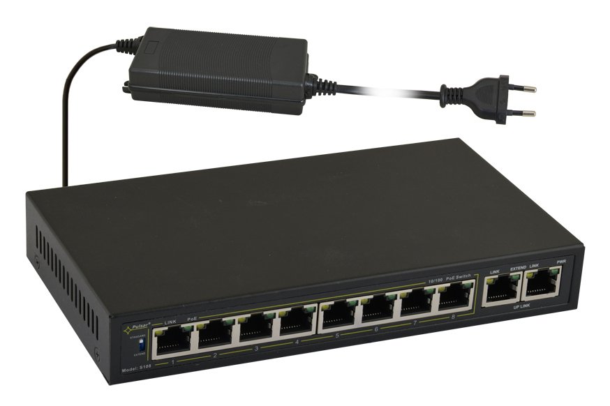 PULSAR PoE Ethernet Switch , 10x ports 10/100Mb/s 2695
