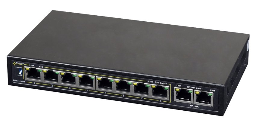 PULSAR PoE Ethernet Switch , 10x ports 10/100Mb/s 2695 - Image 3
