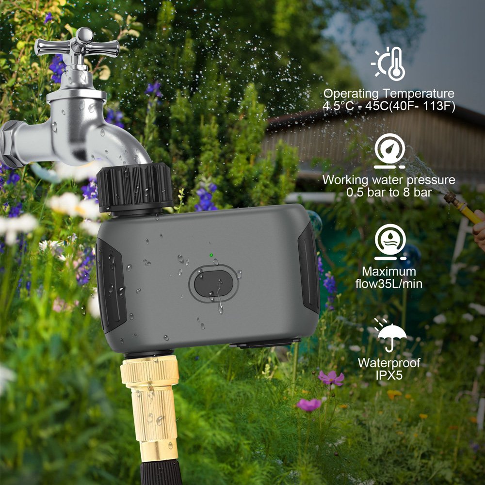 INHOCON smart προγραμματιστής ποτίσματος SGW03W, WiFi, IP55 - Image 4