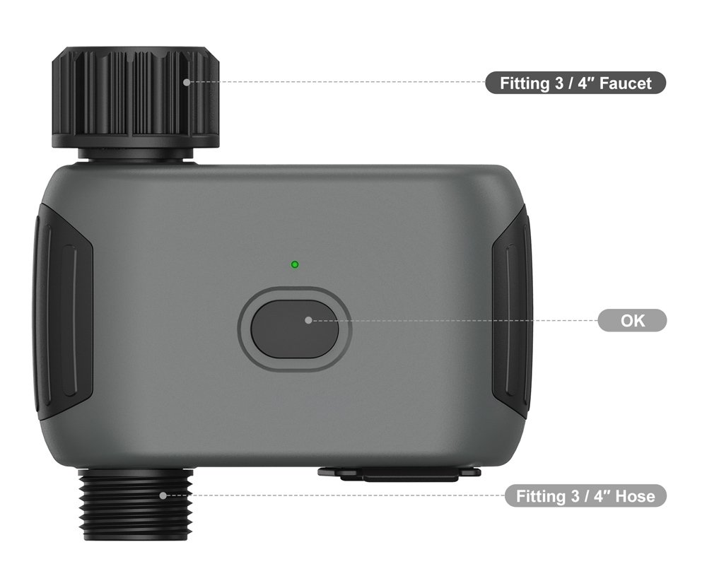 INHOCON smart προγραμματιστής ποτίσματος SGW03W, WiFi, IP55 - Image 5