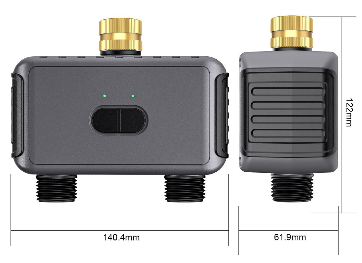 INHOCON smart προγραμματιστής ποτίσματος SGW08W, 2 θέσεων, WiFi, IP55 - Image 8