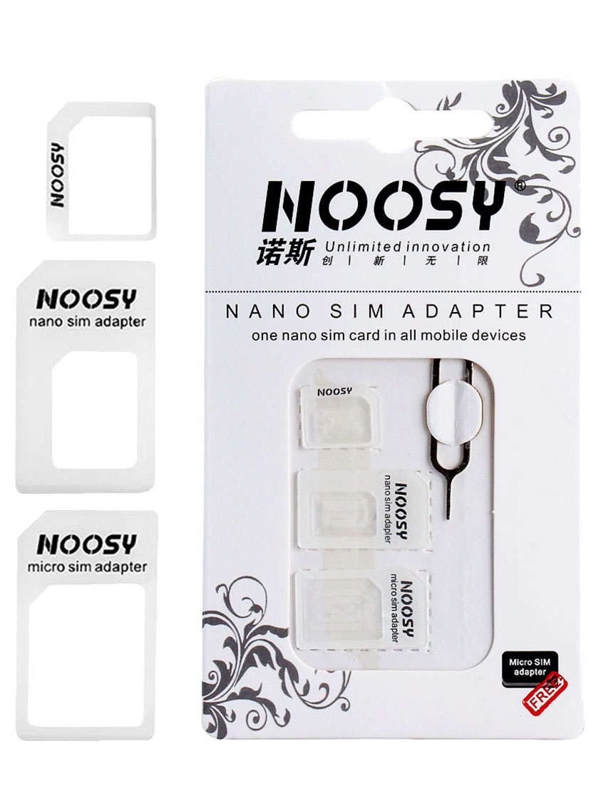 NOOSY Nano & Micro Adapter Set, λευκό 650