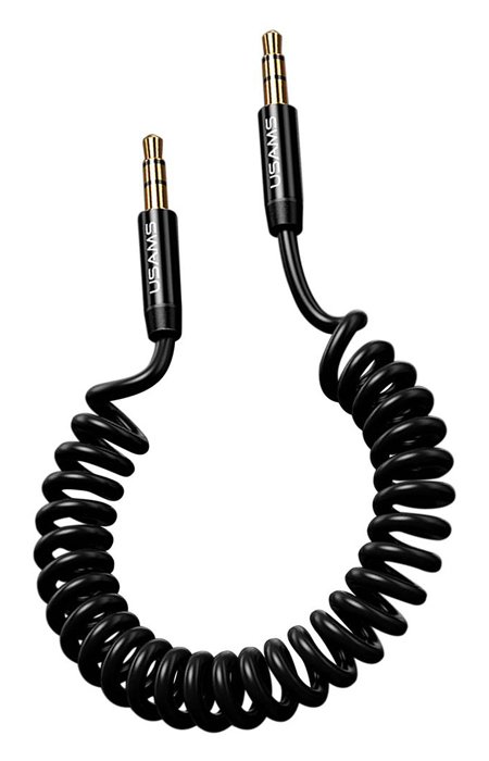USAMS καλώδιο Jack 3.5mm , Hi-Fi stereo, 1.2m, μαύρο 1908