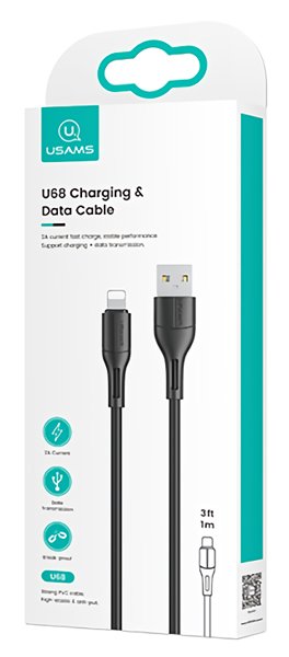 USAMS καλώδιο USB σε Lightning US-, 2A, 1m, μαύρο 3011 - Image 3