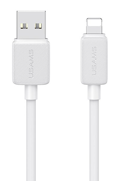 USAMS καλώδιο Lightning σε USB US-SJ694, 2.4A, 480Mbps, 2m, λευκό
