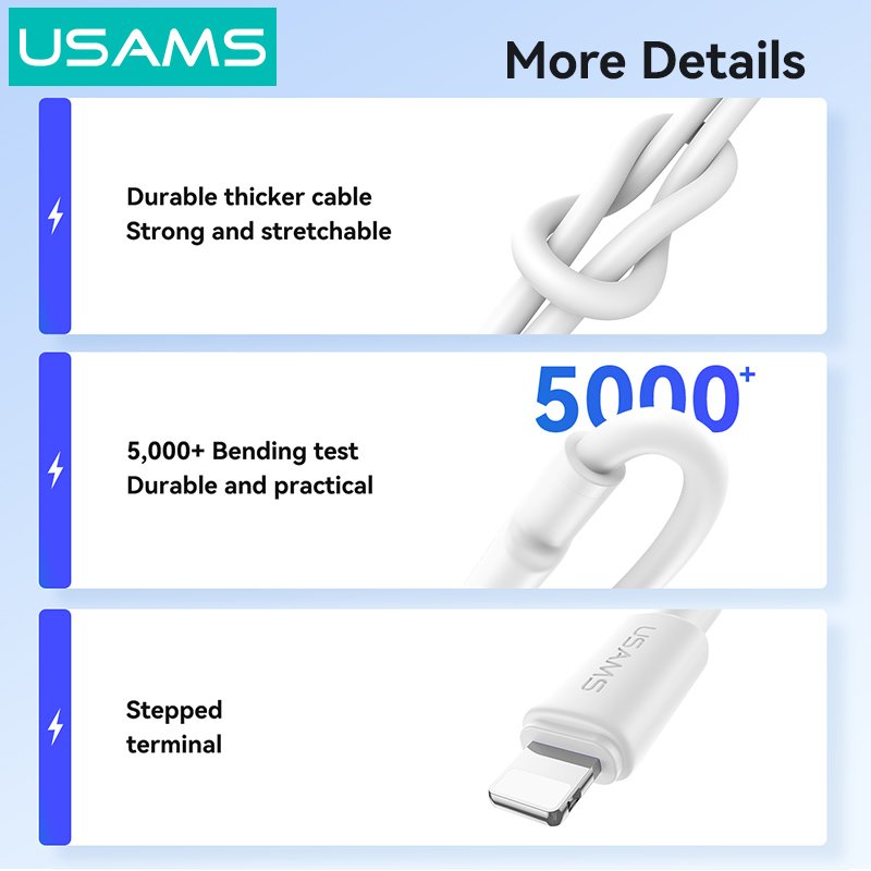 kalodio Lightning se USB, 2.4A 12W, 480Mbps, 1m, leyko 1m