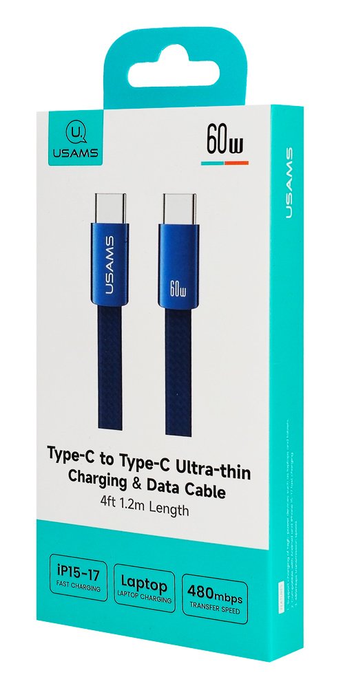 kalodio USB-C, 60W, 480Mbps, flat, 1.2m, mple 60 watt