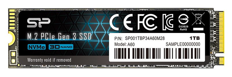 ILICON POWER D PCIe Gen3x4 P34A60 M.2 2280, 1TB, 2.200-1.600MB/s 1508