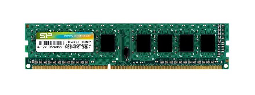SILICON POWER μνήμη RAM DDR3, 1600MHz PC3-12800, 1.5V, 4GB 855