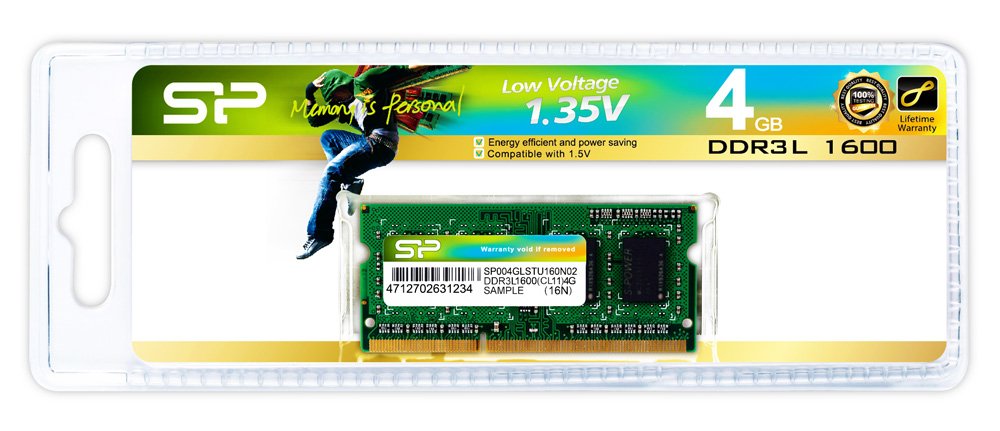 ILICON POWER Μνήμη DDR3L ODimm , 4GB, 1600MHz, PC3L-12800, CL11, 1.35v 1168 - Image 2