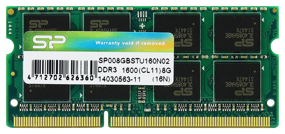 ILICON POWER Μνήμη RAM DDR3 ODimm, 8GB, 1600MHz, CL11 1131