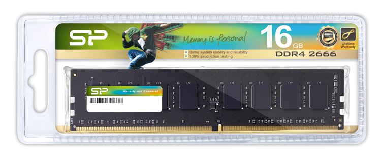 SILICON POWER μνήμη DDR4 UDIMM , 16GB, 2666MHz, CL19 3094 - Image 2
