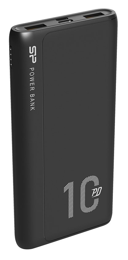 ILICON POWER power bank QP15, 10000mAh, 2x UB & UB Type-C, 3A, μαύρο 3279