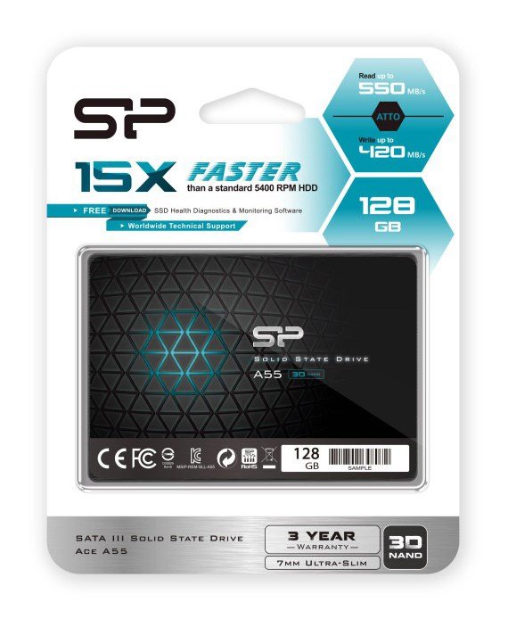 ILICON POWER D A55 128GB, 2.5", ATA III, 460-360MB/s, 7mm 1078 - Image 3