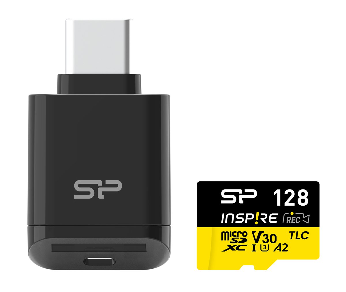 ILICON POWER karta mnimis microDXC Inspire me card reader, 128GB, C10 UH-I U3 V30 A2 ~128GB 1