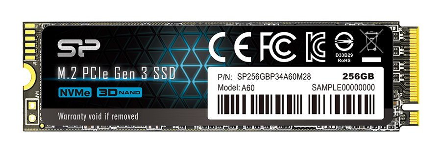 ILICON POWER D PCIe Gen3x4 P34A60 M.2 2280, 256GB, 2.200-1.600MB/s 1336