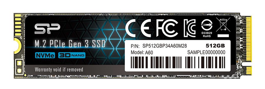 ILICON POWER D PCIe Gen3x4 P34A60 M.2 2280, 512GB, 2.200-1.600MB/s 1337